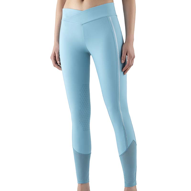 Leggings equitazione donna Equiline vita alta Knee grip mod. Gesrikh