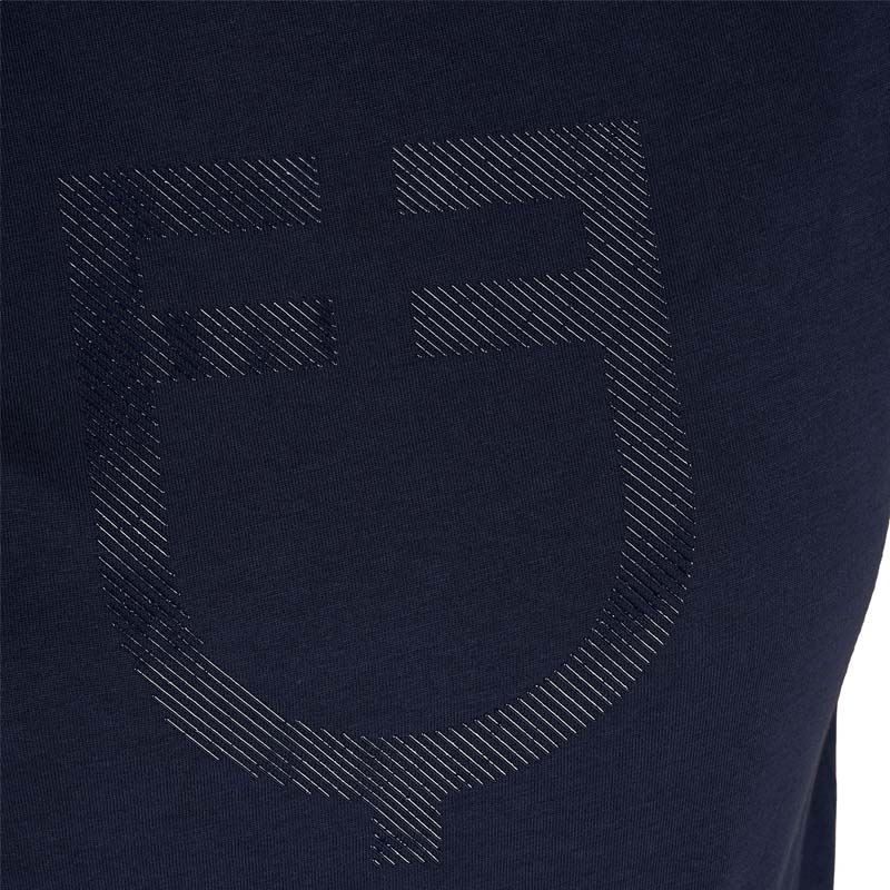 T-shirt Equitazione Donna Logo Glossy Equestro in cotone - 9059