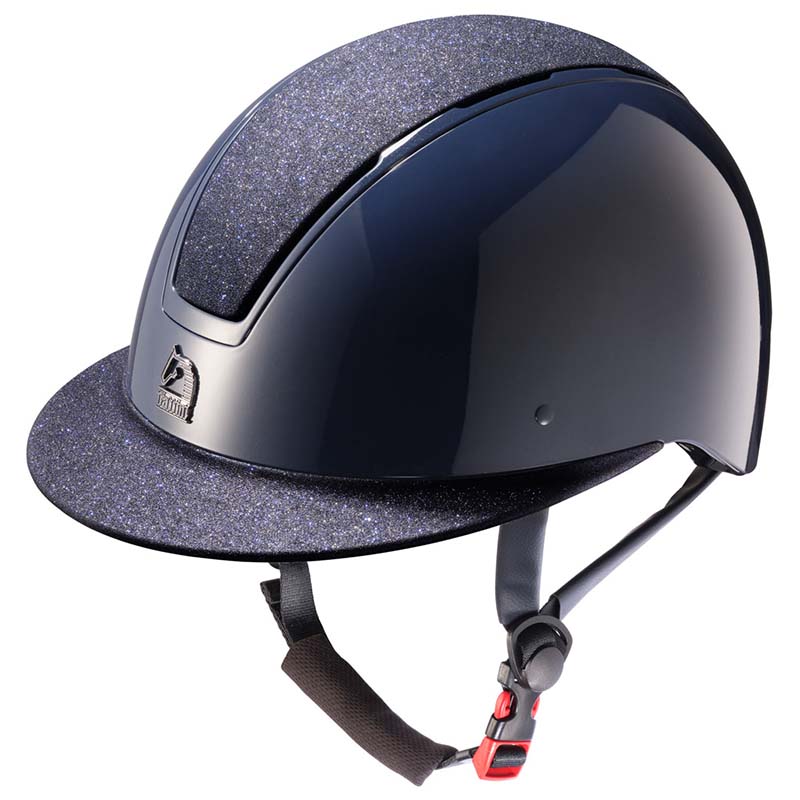 Casco Tattini SELENE da Equitazione con Visiera Larga e calotta Glitter - 3305