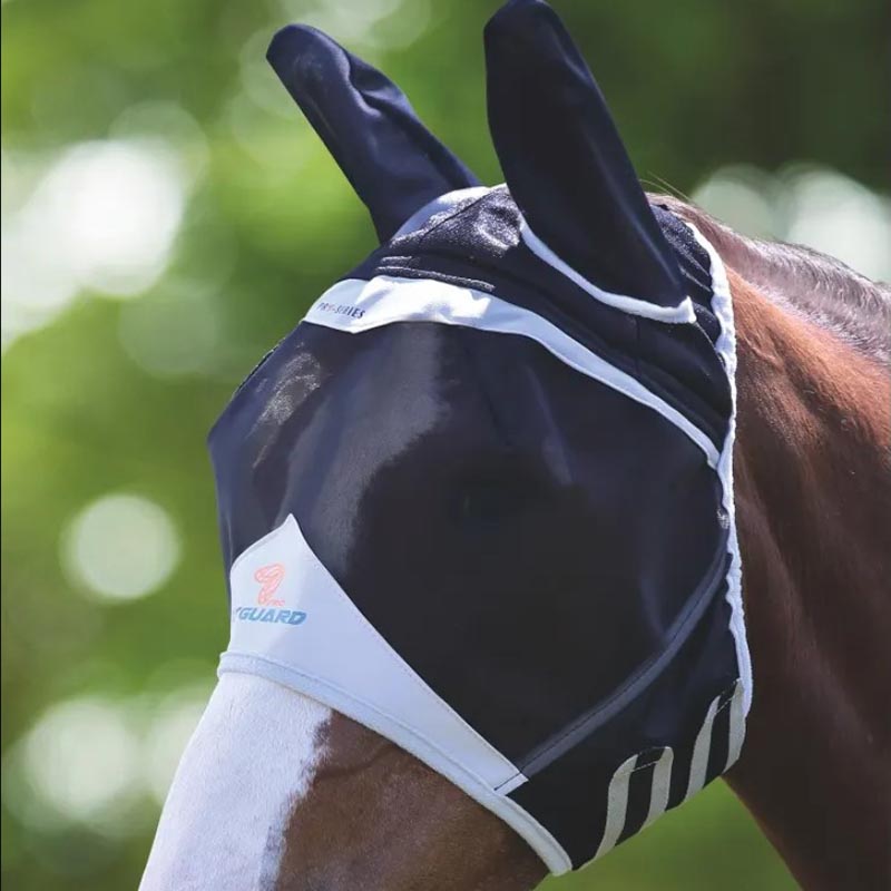 Maschera anti insetti Shires con sottile rete protezione contro mosche e moscerini