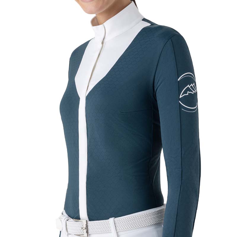Camicia da concorso Donna Equiline bi-colore mod. Estock - 9225