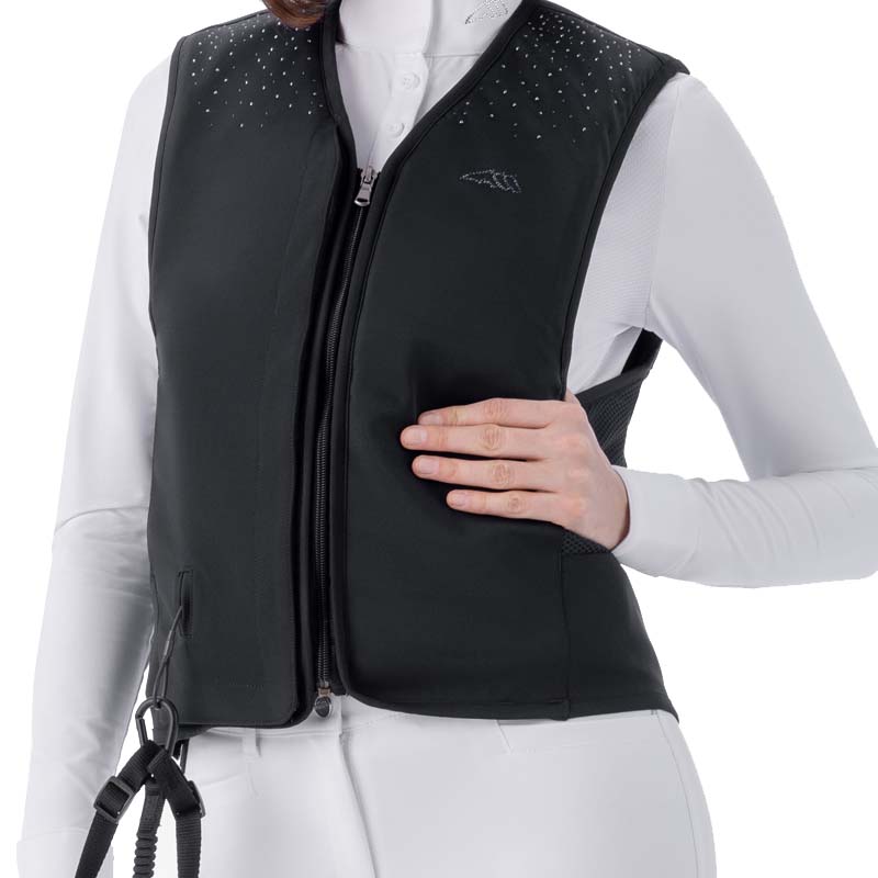 Bustino Equiline BELMOVE STRASS L2 sfoderabile con Airbag - equitazione e salto ostacoli - 5551