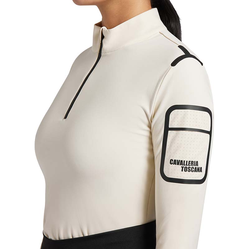POLO TECNICA DA ALLENAMENTO DONNA CAVALLERIA TOSCANA COLLO ALTO - 9598