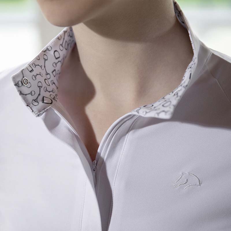 Polo da Gara HKM da bambina a maniche lunghe HUNTER - 2267