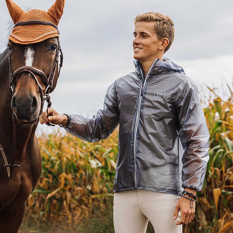 Giacca unisex Impermeabile Antipioggia Equithème mod. Saigon  - 3471