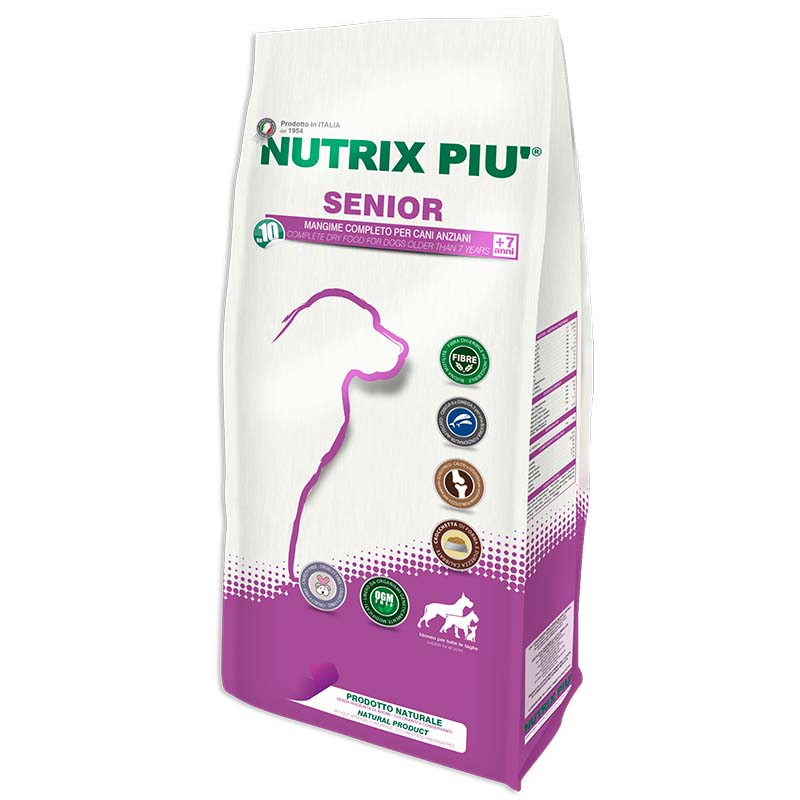 Crocchette Naturali Cani Anziani Senior Nutrix Più - 10 kg