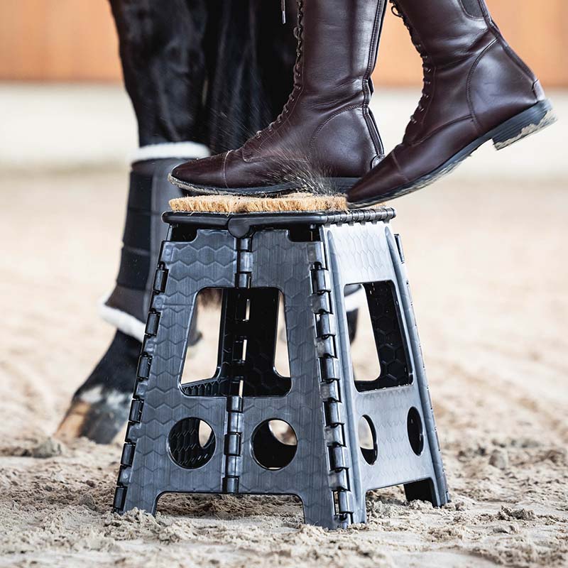 Sgabello pieghevole con zerbino  - 7835