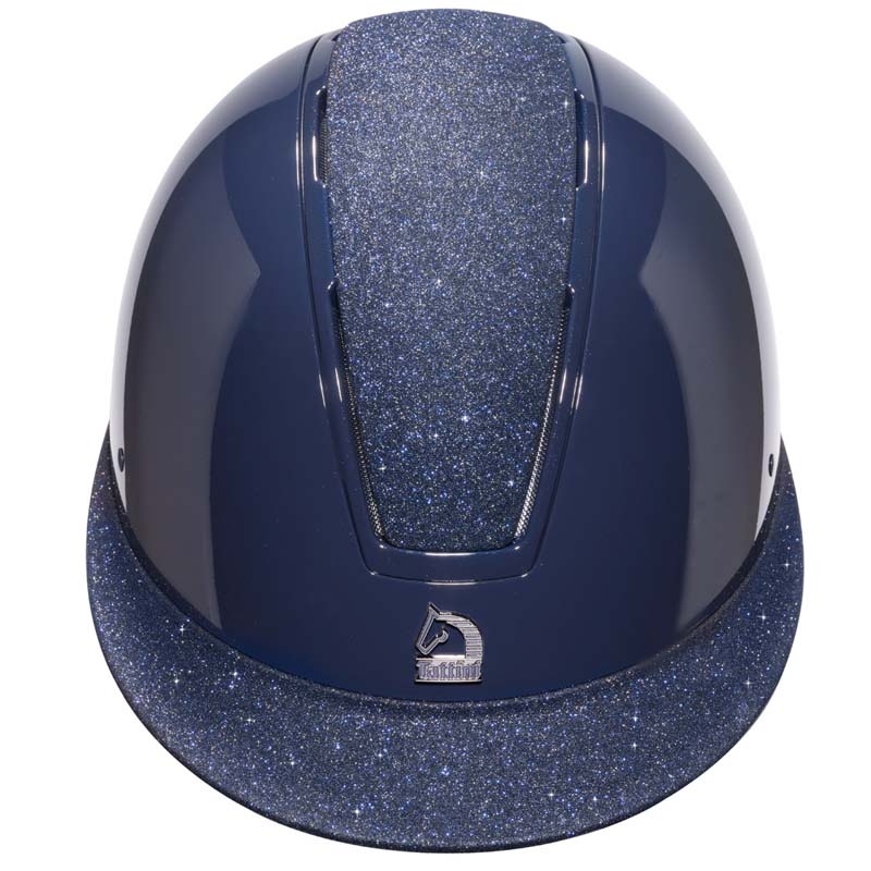 Casco Tattini SELENE da Equitazione con Visiera Larga e calotta Glitter - 3305