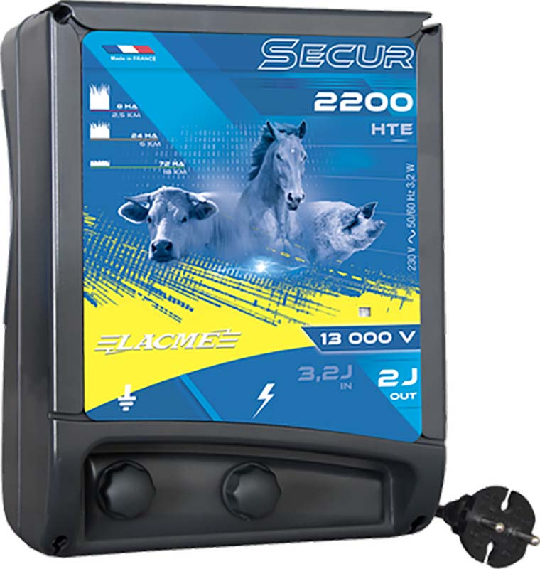 Elettrificatore lacme secur 2200 hte a corrente 220 v 2 joule