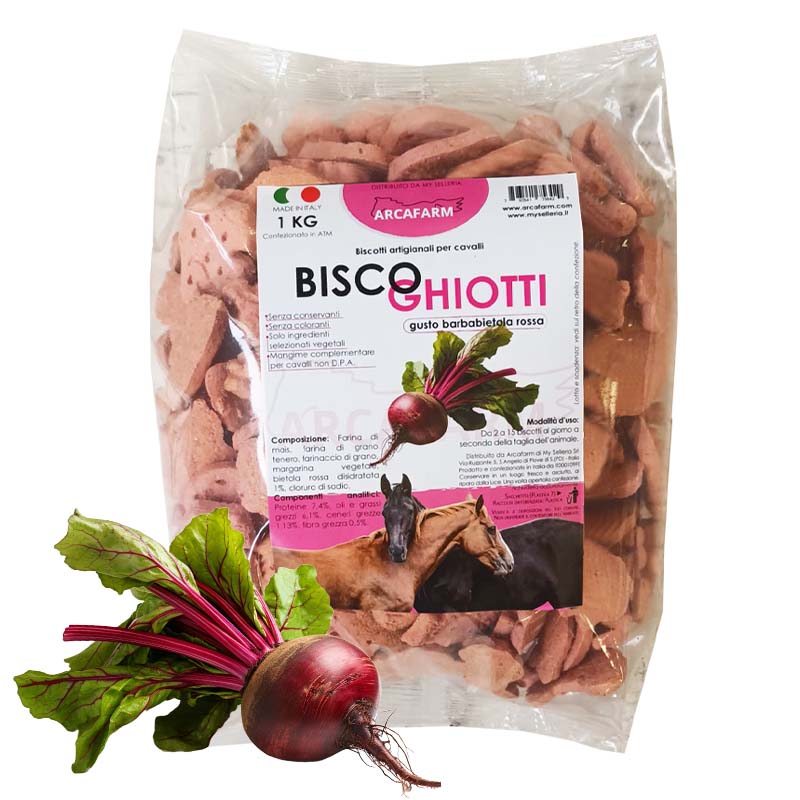 Biscotti artigianali per cavalli BISCOGHIOTTI 1 kg gusti vari - 1170