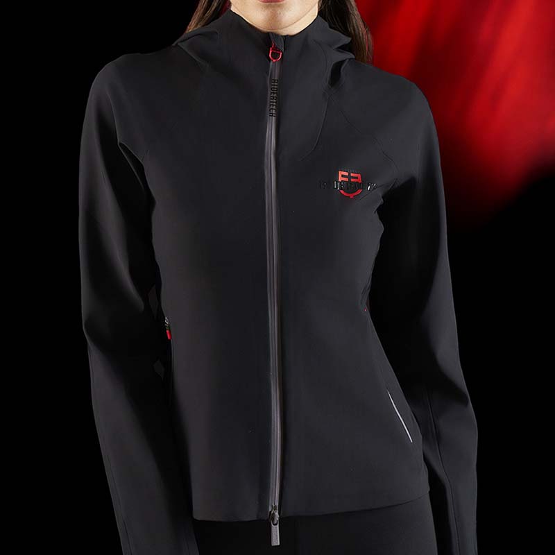 Felpa con cappuccio donna Equestro Ridertechnology in tessuto tecnico