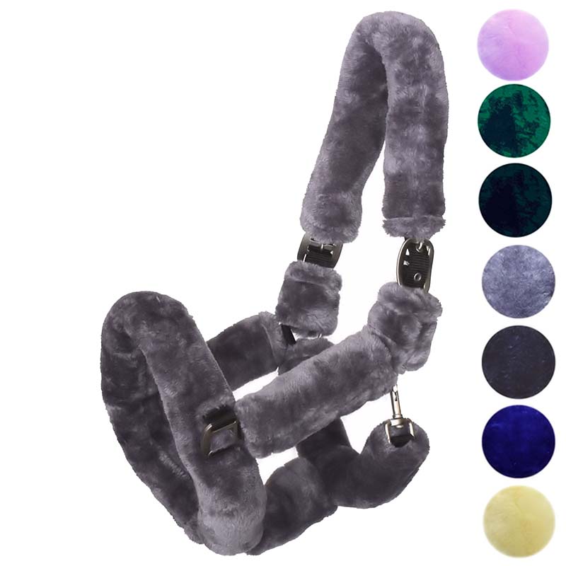 Cavezza Morbida per Cavallo rivestita in agnellino sintetico - 0314