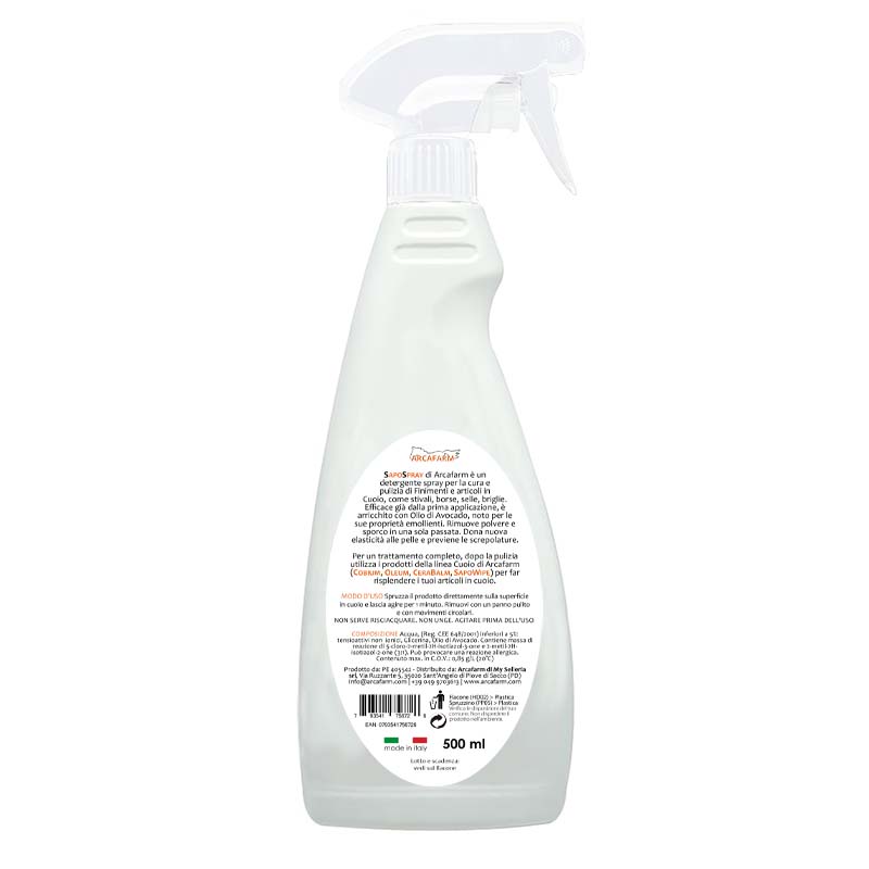 SAPOSPRAY Sapone per Cuoio in Spray Arcafarm - 500 ml - 1476