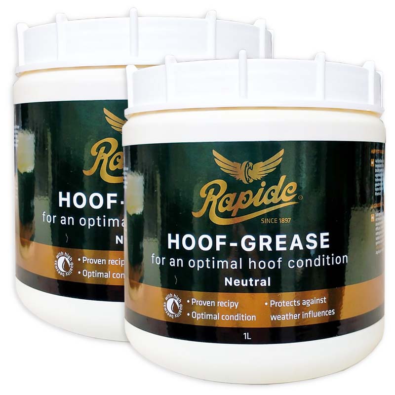 Set 2 pezzi art. 0827 grasso per zoccoli rapide hoof grease da lt. 1