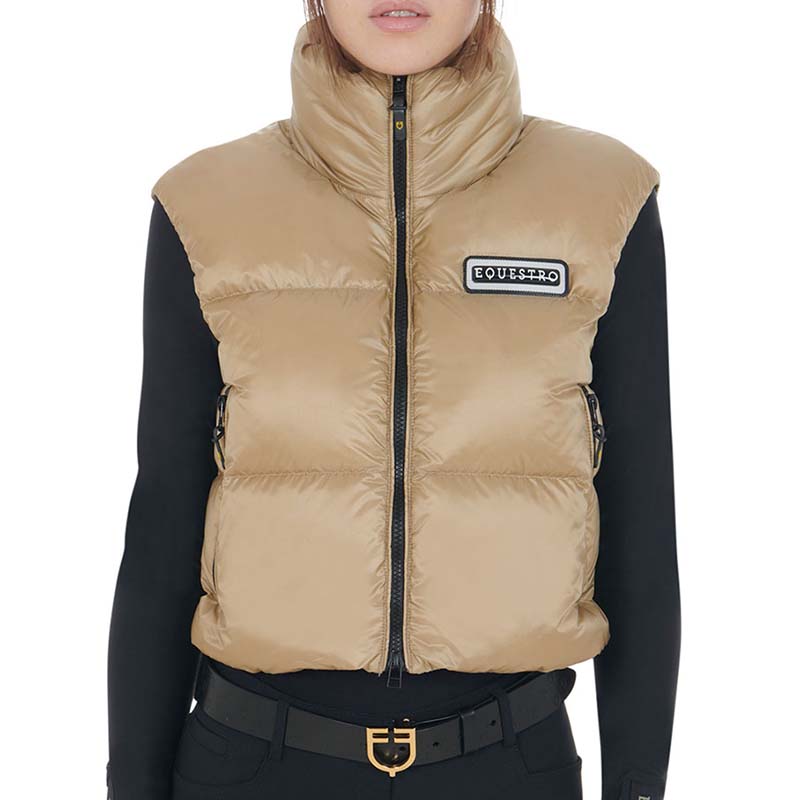 Smanicato Corto imbottito Equestro da donna, stile bomber