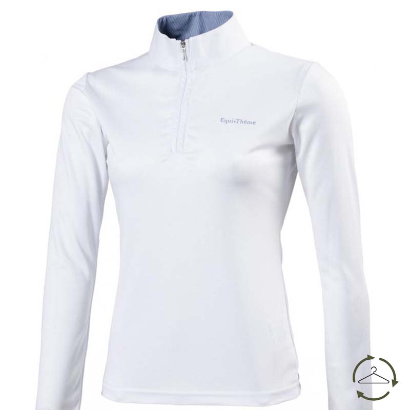 B-CHOICE | Polo lunga Donna da Concorso Equitheme (BIANCO, 42)