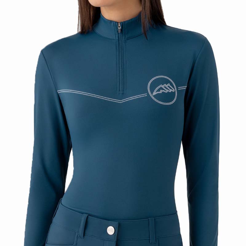 Second Skin Equiline da donna mod. Equost a maniche lunghe - 9208