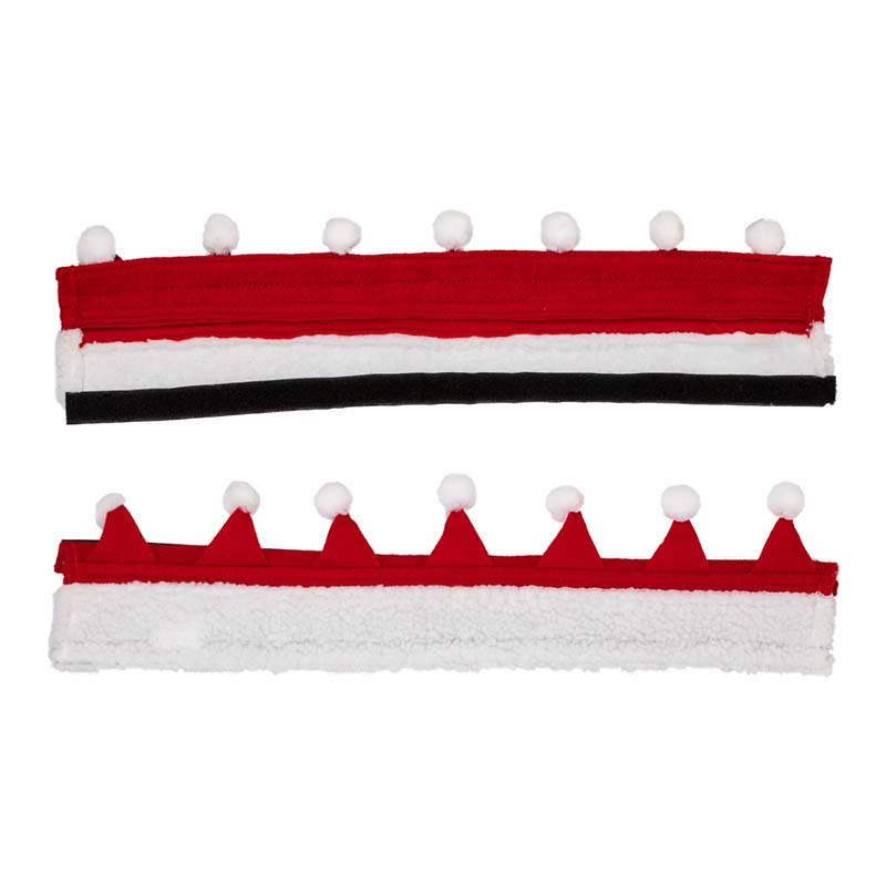 Copri redini Natalizio con pon pon - 9322