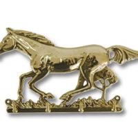 PORTACHIAVI DA MURO CON SOGGETTO CAVALLO IN OTTONE