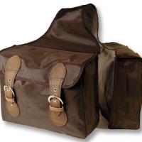 BISACCIA POSTERIORE A DUE TASCHE IN NYLON