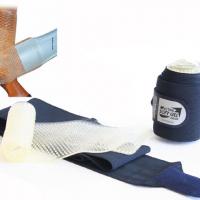 COPPIA DI FASCE ELASTICHE DA LAVORO IN TESSUTO E GEL ACTIVE
