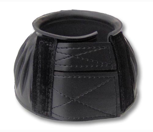 OPENED STRIPED TENDON BOOTS WITH BLACK VELCRO