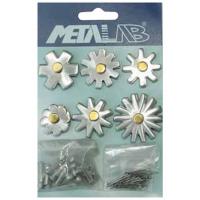 ROTELLE METALAB DI RICAMBIO PER SPERONI WESTERN SET 6 COPPIE