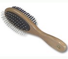Spazzola modello Horses Combo per criniera e grooming - Grigio Rosa