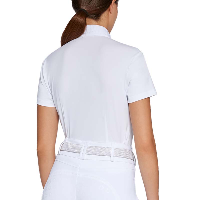 Polo da competizione Cavalleria Toscana pleated collar da donna - 9553