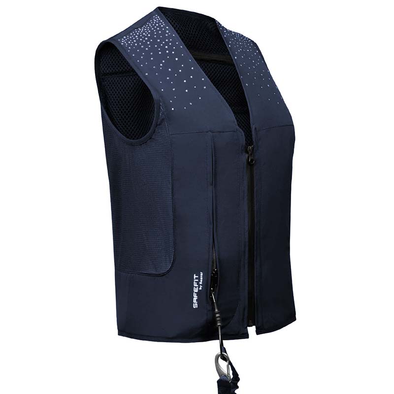 Gilet airbag equitazione con cristalli - seaver safe fit crystal rain