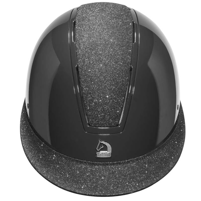 Casco Tattini SELENE da Equitazione con Visiera Larga e calotta Glitter - 3305