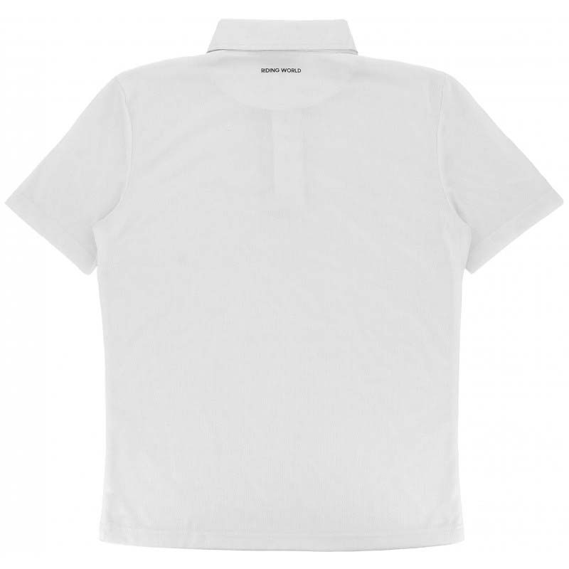 Polo da Concorso Uomo Bianca - maniche corte ROMAIN Riding World - 3533