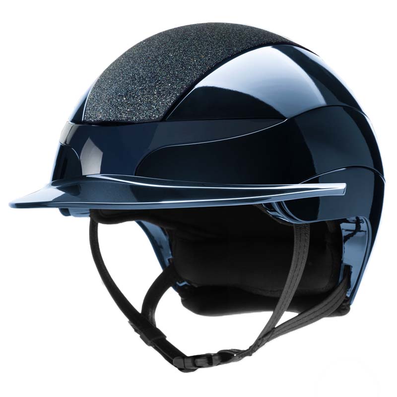 Casco equitazione Equiline XANTO con Top Swarovski - visiera standard flessibile - 3231
