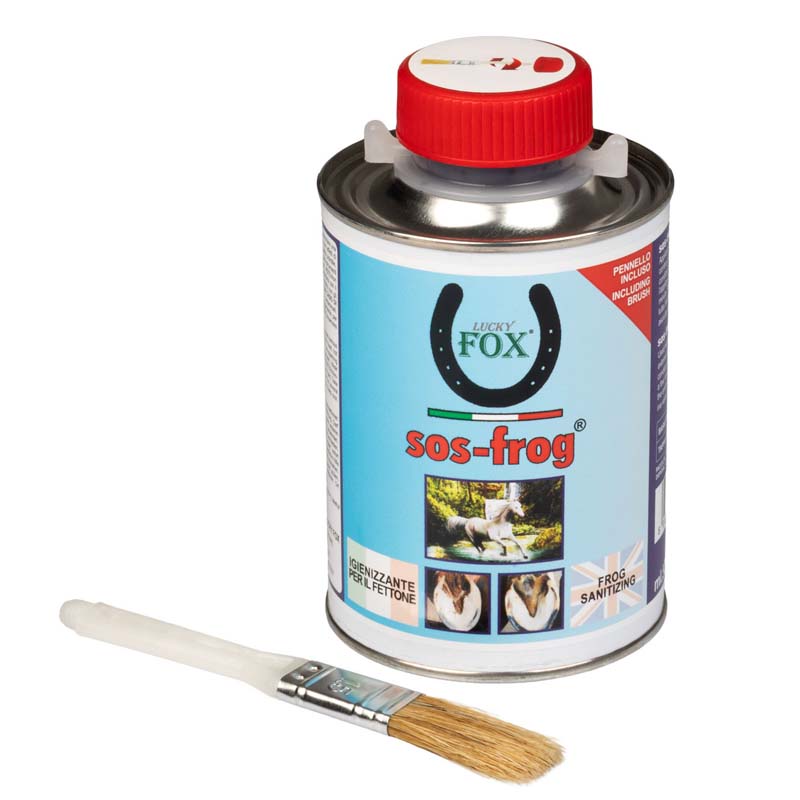 Trattamento per fettone del cavallo sos-frog 500ml - con pennello 