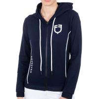 FELPA DONNA EQUESTRO CON CAPPUCCIO FULL ZIP