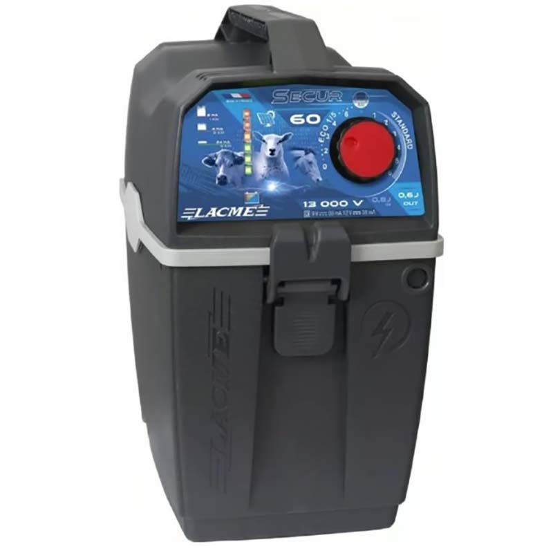 Elettrificatore lacme secur 60 a batteria 9/12v 0.60 joule 