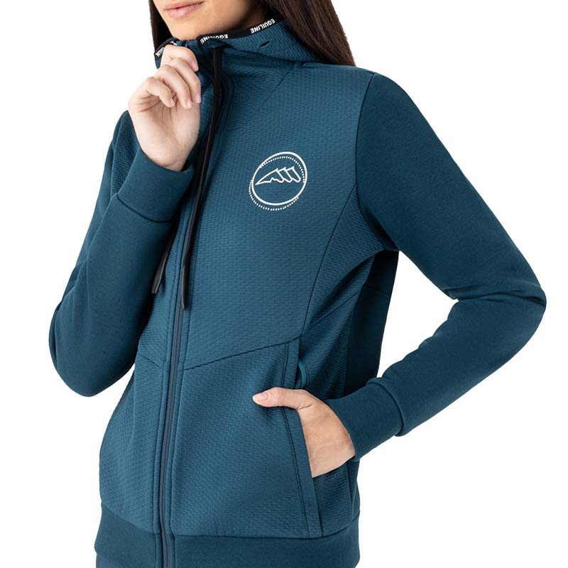 Felpa Donna con cappuccio Equiline mod. Eolis - 9232