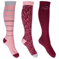 CALZE EQUITAZIONE HKM SET 3 PAIA modello MIAMI