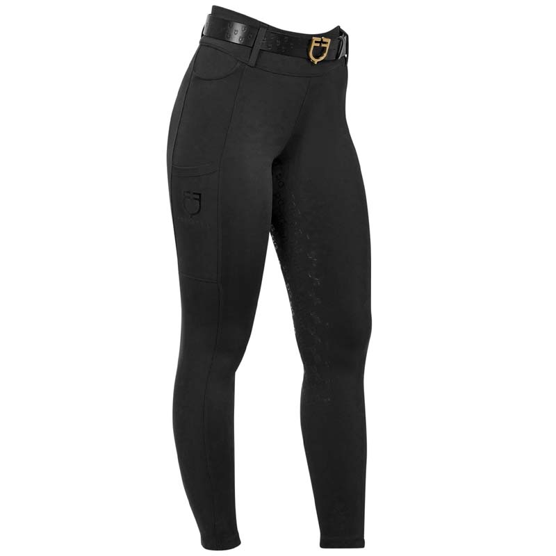 Leggings equitazione Equestro con Full grip da donna, vita alta e passanti  - 9765