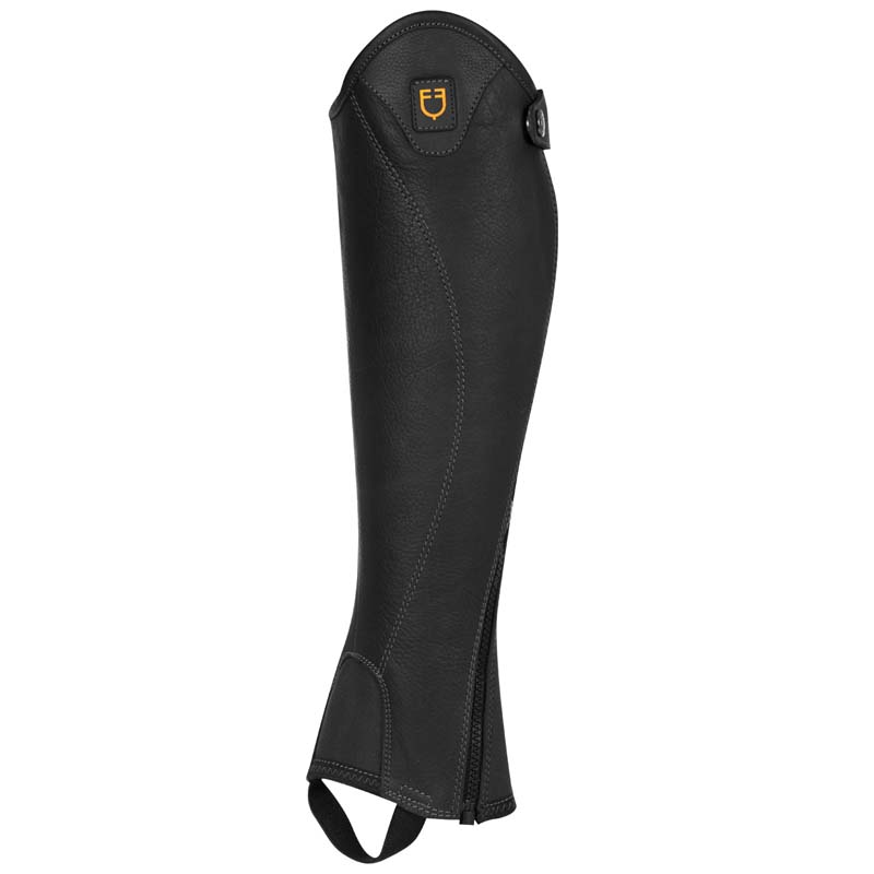 Ghette unisex in cuoio magellano equestro con cerniera laterale