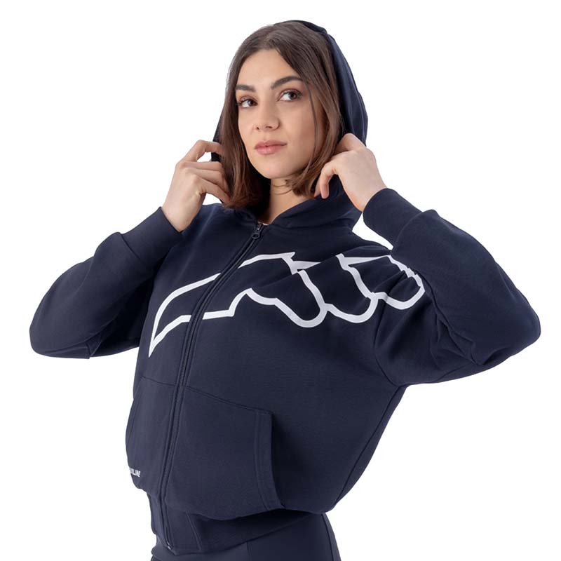 Felpa Donna Equiline con Cappuccio in cotone CORGIA - 9221