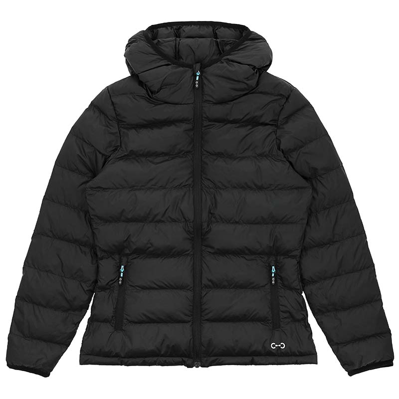 Giacca imbottita ultra-light da donna mod. Razane con cappuccio