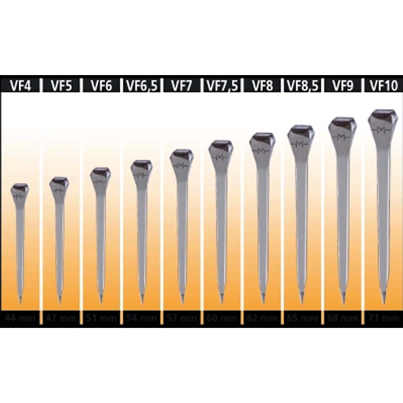 Confezione 250 chiodi Mondial da 44 mm VF4 - 1181