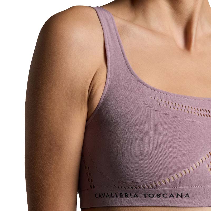 Reggiseno sportivo seamless da donna Cavalleria Toscana - 4017