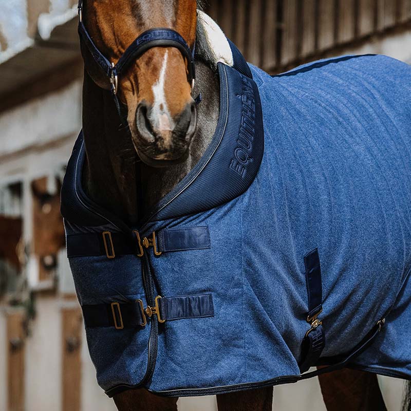 Coperta in Pile impermeabile per Cavallo Equithème Confortech - 0473