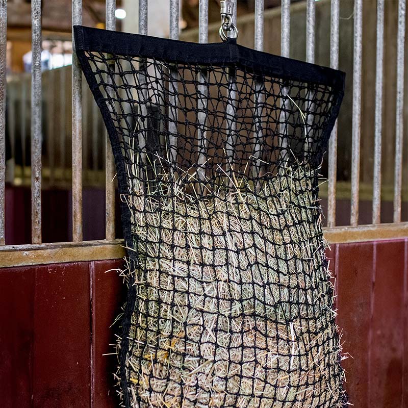 Rete per fieno 130 cm a maglia stretta con chiusura a strappo - 6519