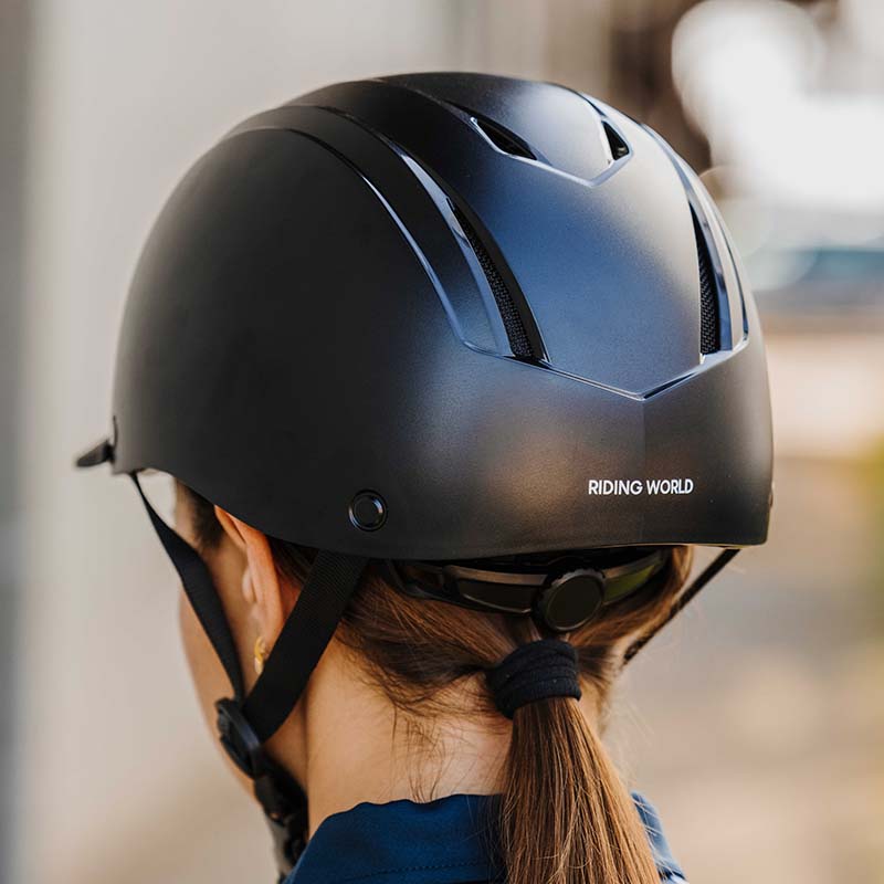 Casco equitazione Topy Riding World con rotella e visiera flessibile - 2081