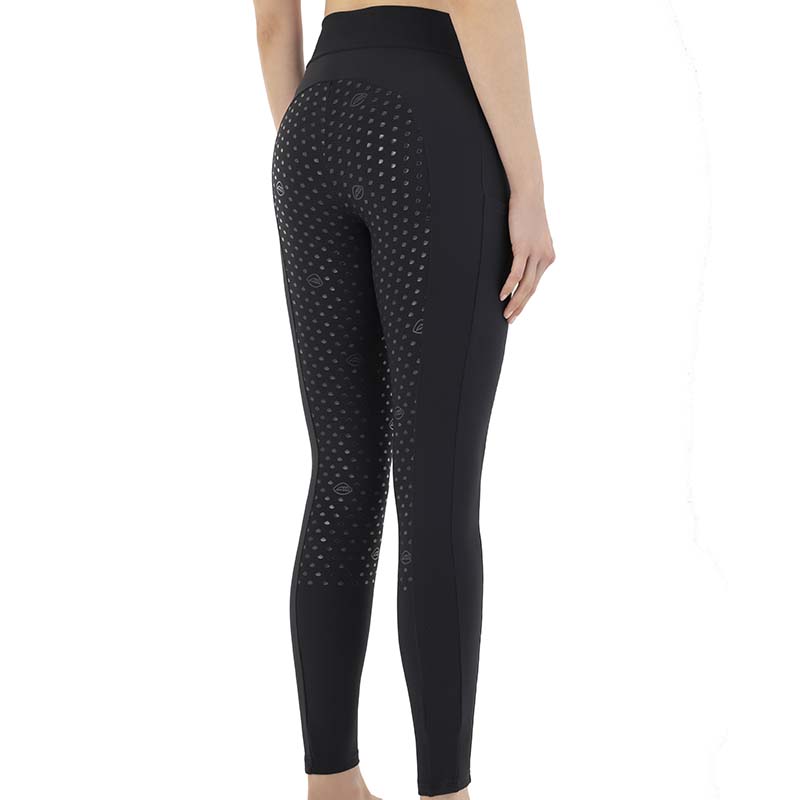 Leggings da Donna a costine Equiline Full Grip - 9224