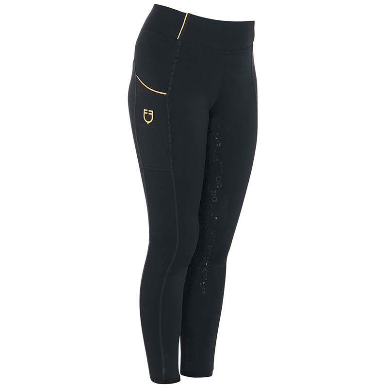 Leggings Invernali Full-Grip Equestro da bambina con fodera in Pile - 9785