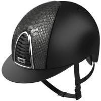 CASCO KEP ITALIA modello CROMO 2.0 TEXTILE con PELLE PITONE in TINTA